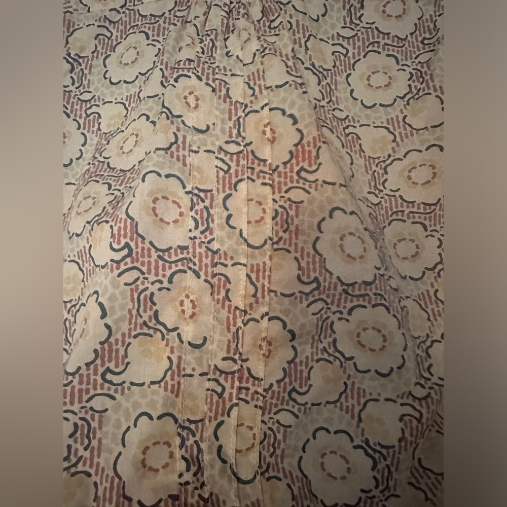 Marc Jacobs floral cotton blouse long sleeve size 4. Tunic - Picture 12 of 15